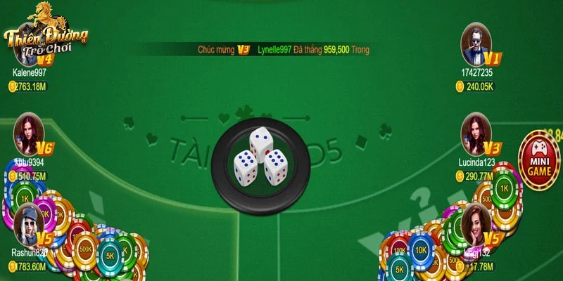 Bức ảnh người chơi thử vận may trên Tài Xỉu MD5 với đồ họa rõ nét