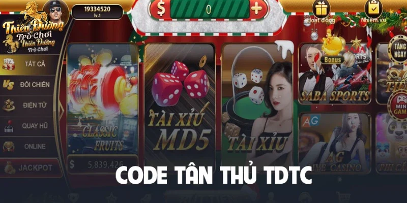 Khuyến mãi cực hot qua Giftcode tdtc tại thiên đường trò chơi