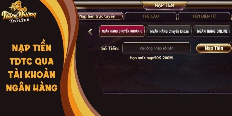 Trải nghiệm thao tác nạp tiền tdtc dễ dàng trên thiết bị di động
